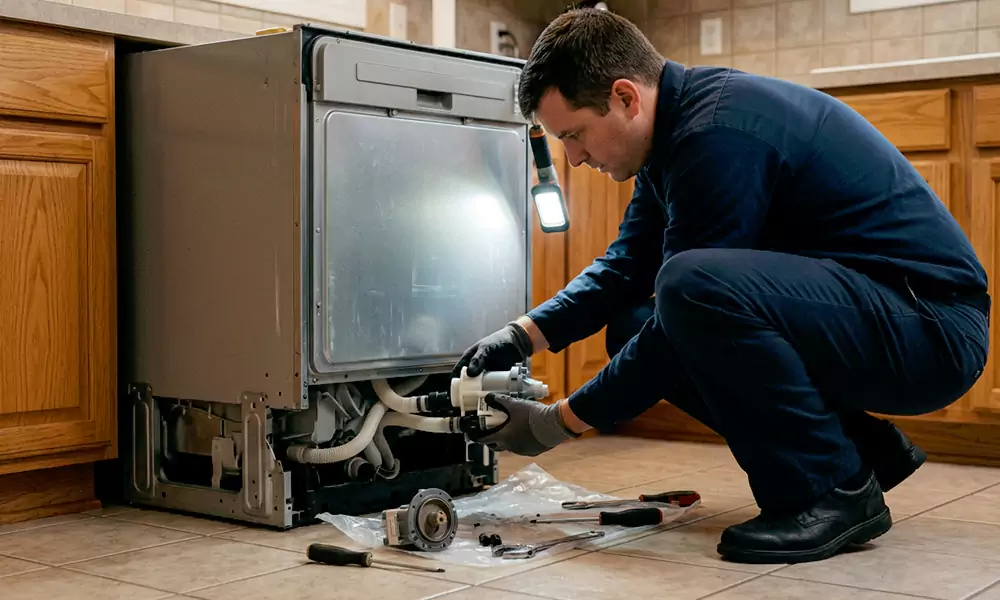 Dishwasher Pump Replacement in Boston, MA