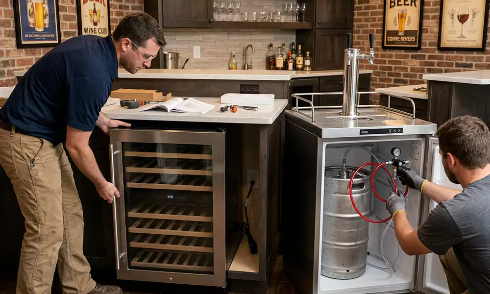 Wine Cooler and Kegerator Installation in Boston, MA