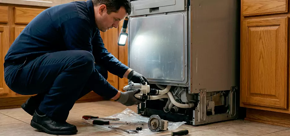 Dishwasher Drain Hose Repair in Boston