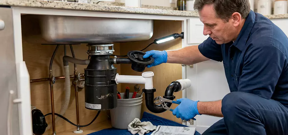 Garbage Disposal Splash Guard and Trap Installation in Boston