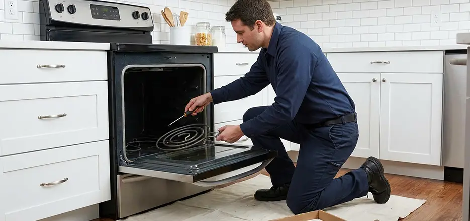 Oven Lower Heating Element Replacement in Boston